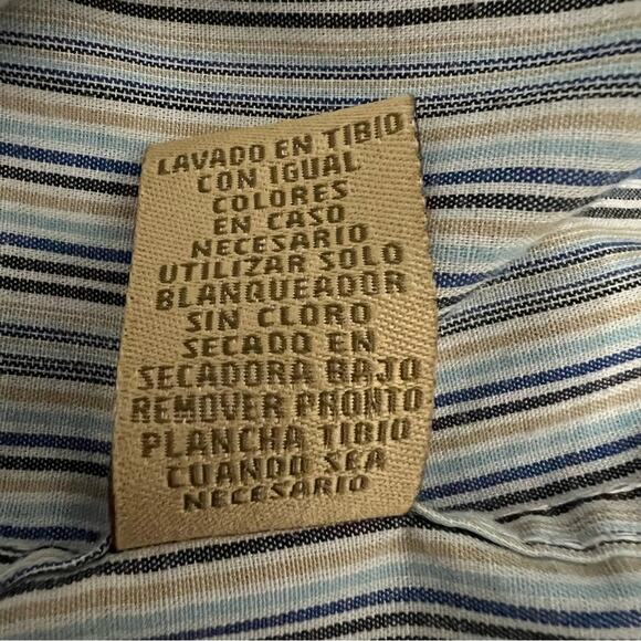 Sun River Striped Chest Pocket Button Down Shirt | Men’s Size Large - Picture 5 of 6